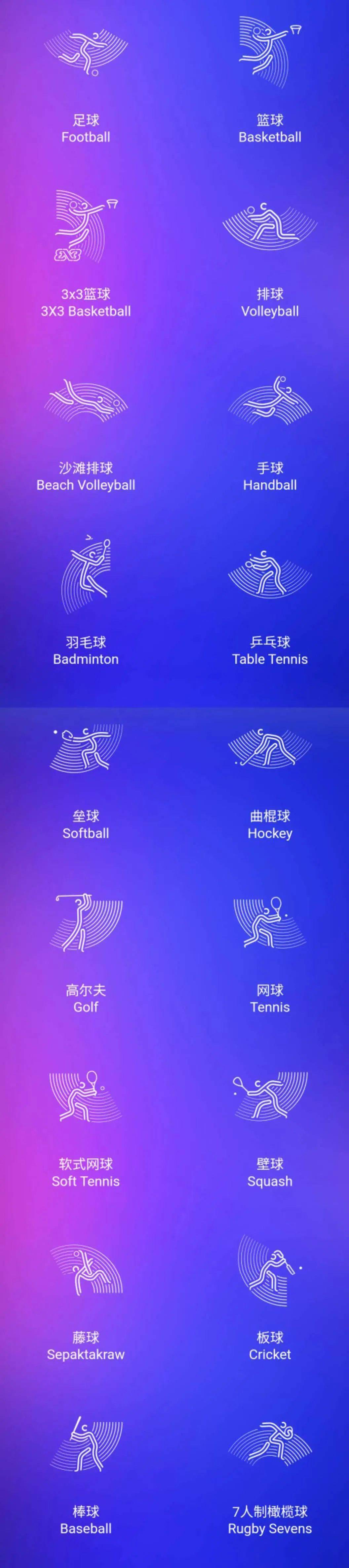 
杭州亚运会59个体育图标出炉 动感十足！-火狐电竞官方网站(图10)